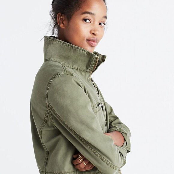 Madewell Fleet Jacket in Army Green Size Small - Picture 4 of 12